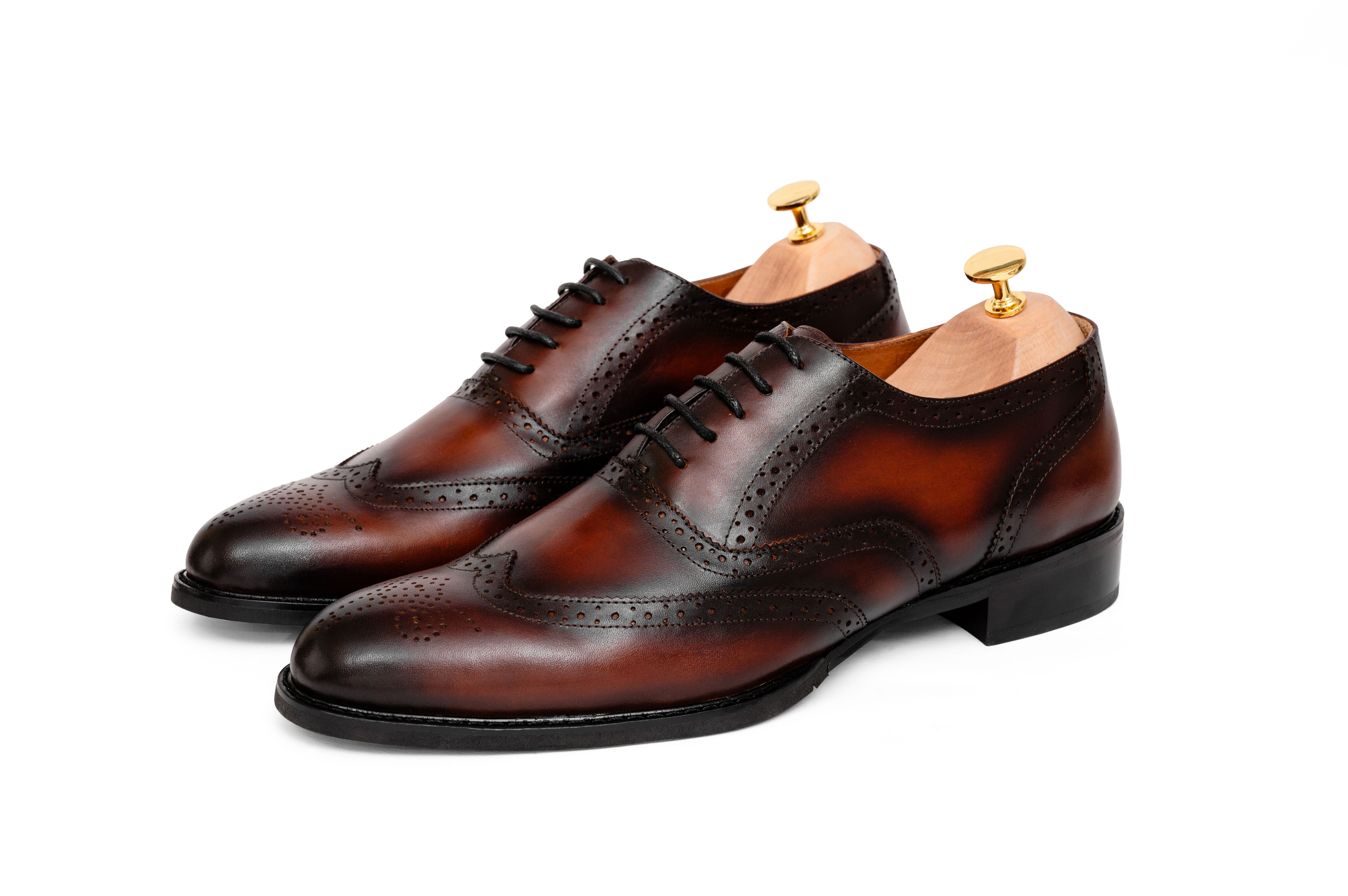 Giày da oxfords màu nâu