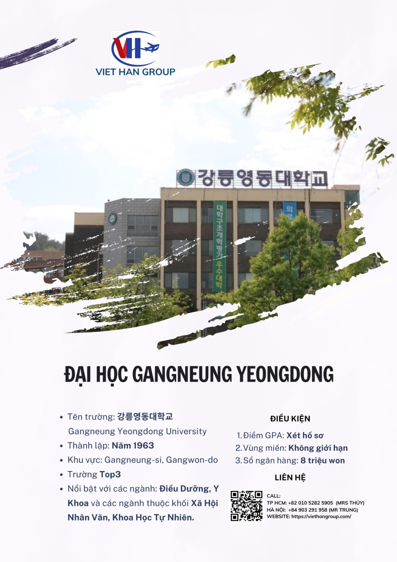 Trường Gangneung Yeongdong Hàn Quốc