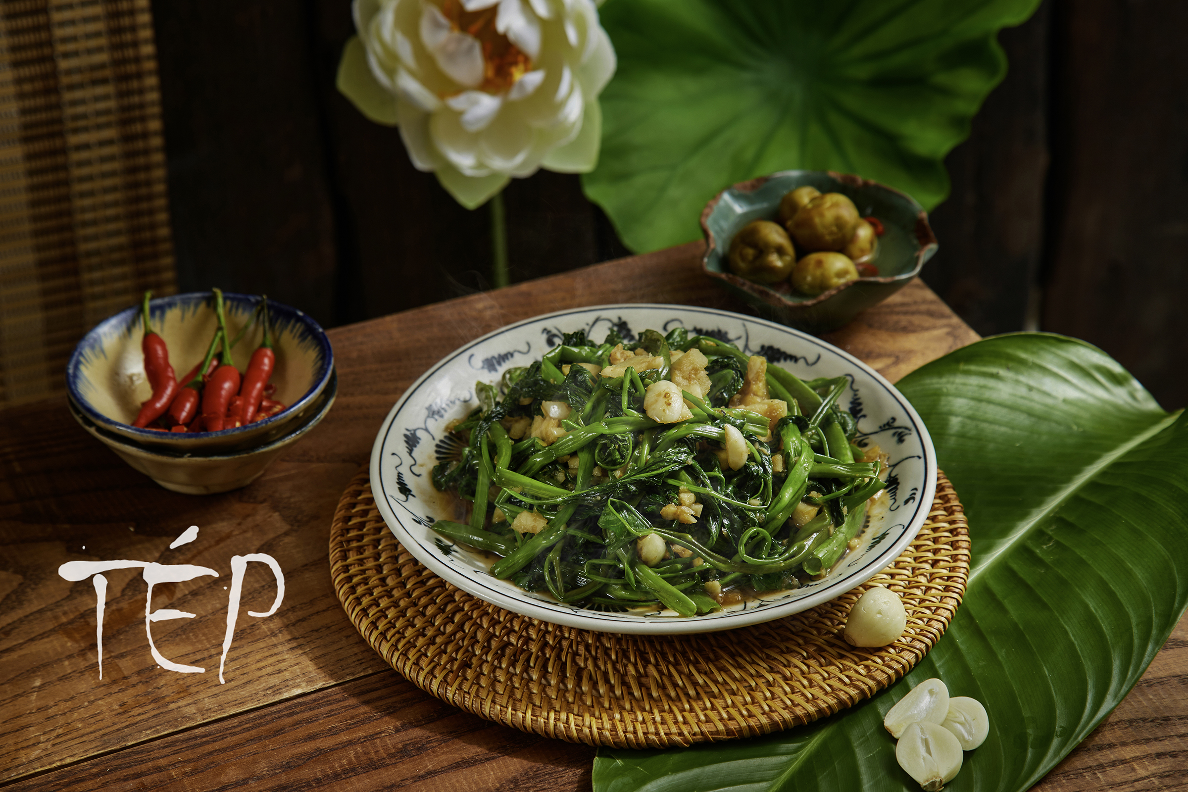 Stir-fried-Water-Spinach-with-Beef