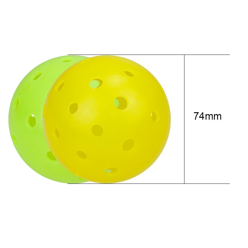 Bóng Pickleball thi đấu 74mm, 40 lỗ, 26g đúc quay - Thiết kế ổn định, chuẩn thi đấu