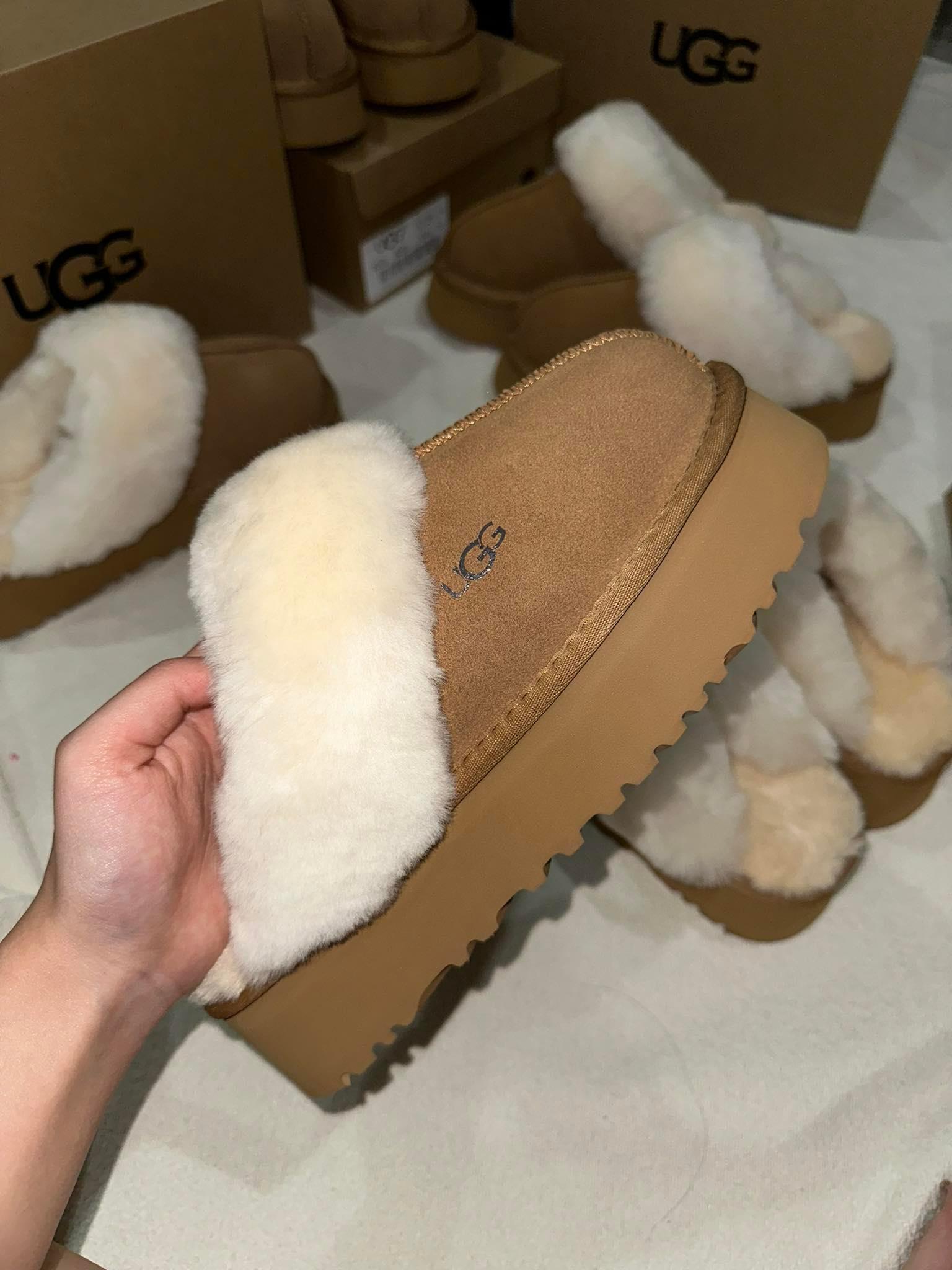 [K.O][UP 1 SIZE] Sục bông UGG Disquette đế cao
