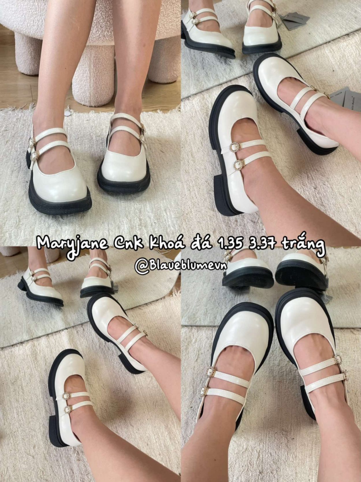 Maryjane cnk khóa đá (hộp xám 8886-1)