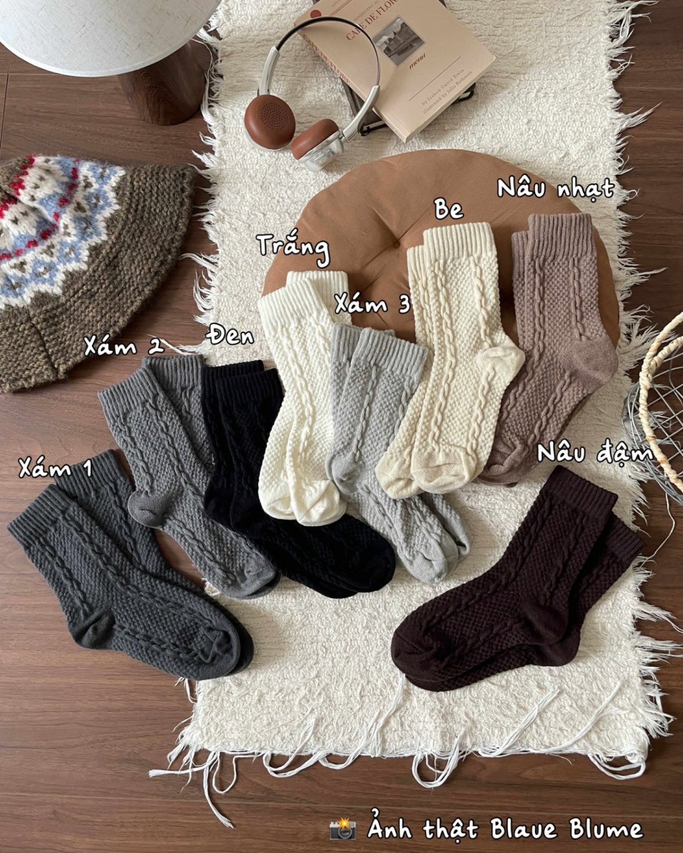 Tất len gân siêu mềm - 🧣 Cozy season essentials! 🎄