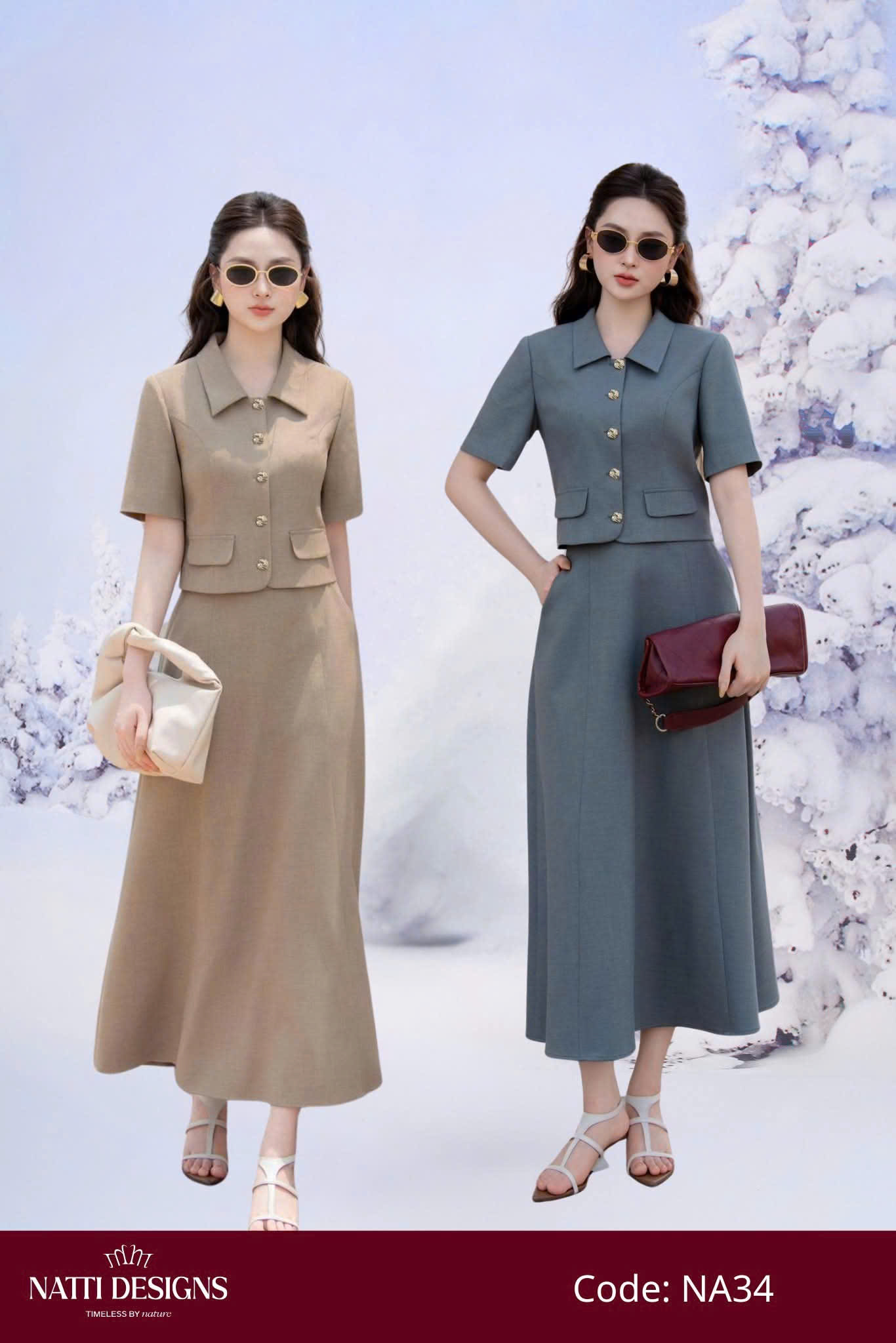Áo kí giả crop đũi lạnh