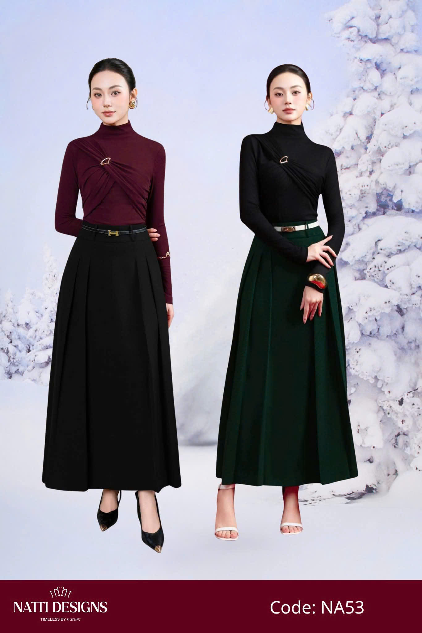 Áo thun cổ 3f nhún ngực