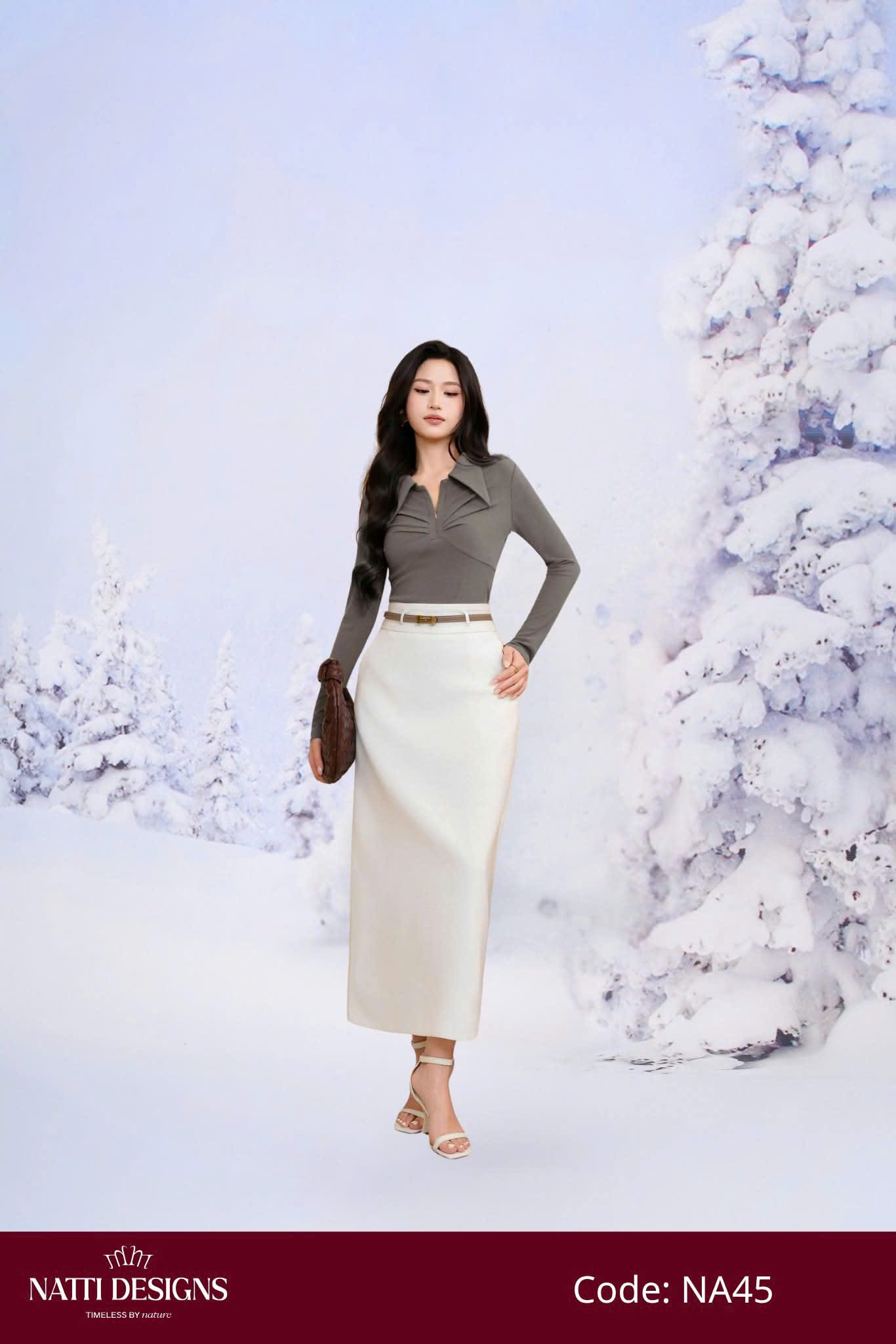 Áo thun xếp ly