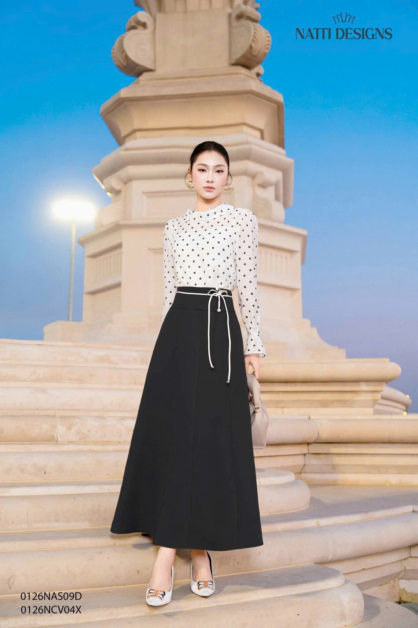 Chân váy A bổ mảnh
