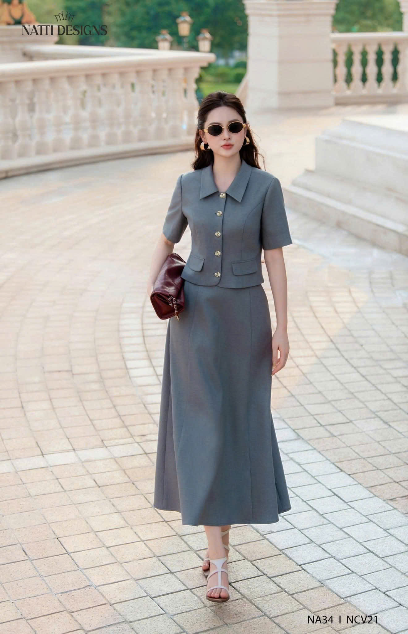 Chân váy đũi lạnh