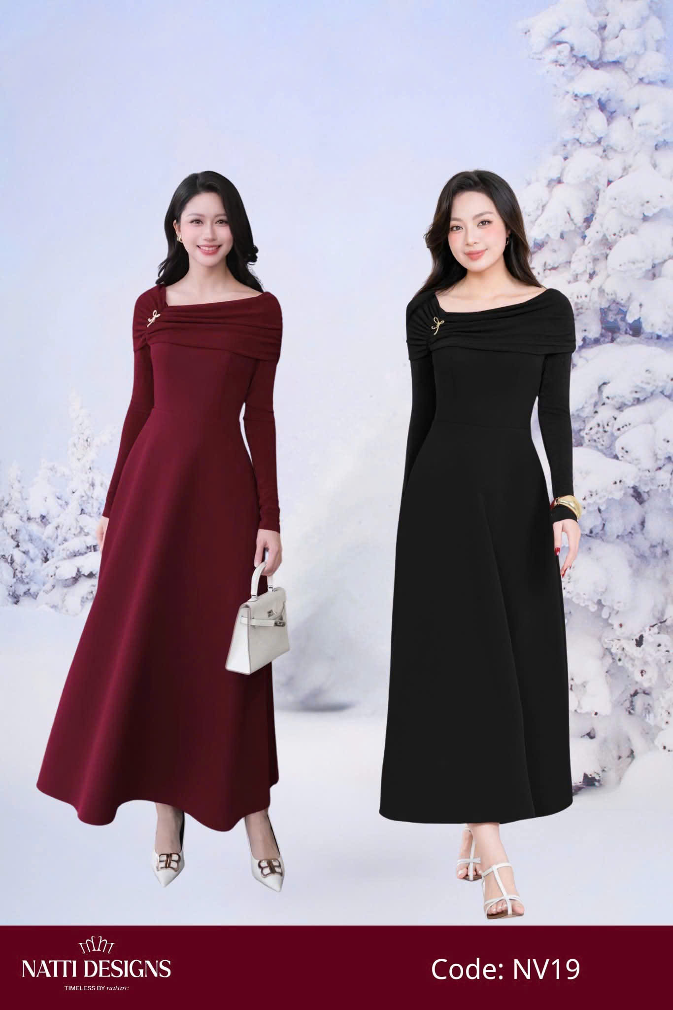 Váy tiếc lệch vai