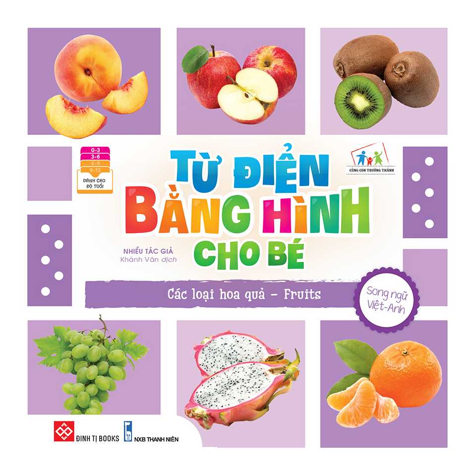 Từ điển bằng hình cho bé - Các loại hoa quả - Fruits