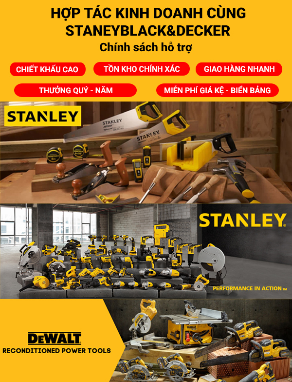 TRỞ THÀNH ĐỐI TÁC KINH DOANH CỦA STANLEYBLACK&DECKER