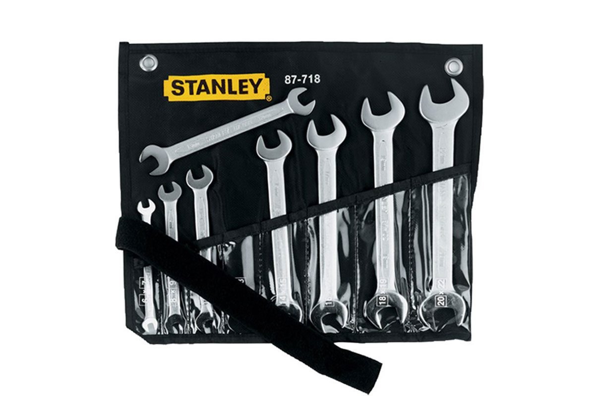 Bộ cờ lê 2 đầu miệng 8 chi tiết 6-22mm Stanley 87-718-1