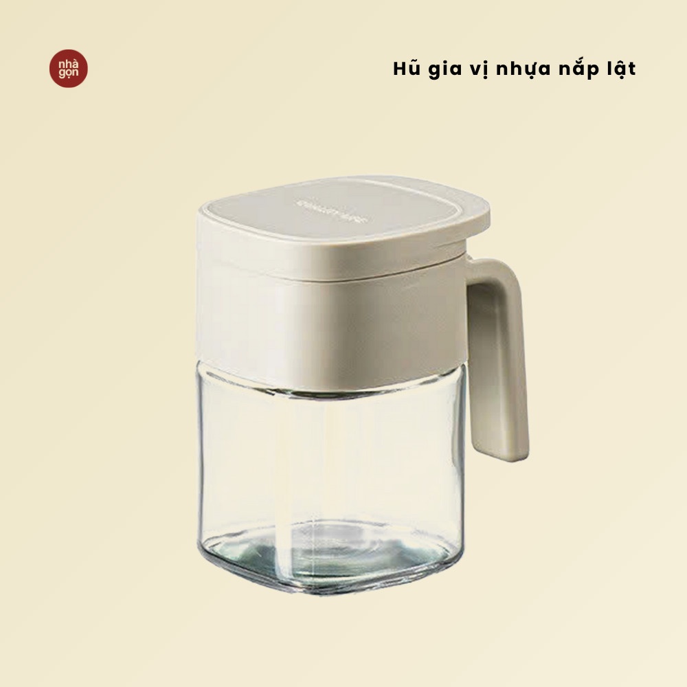 Hũ gia vị nhựa nắp lật