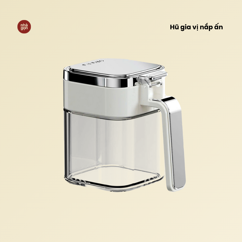 Hũ gia vị nắp ấn