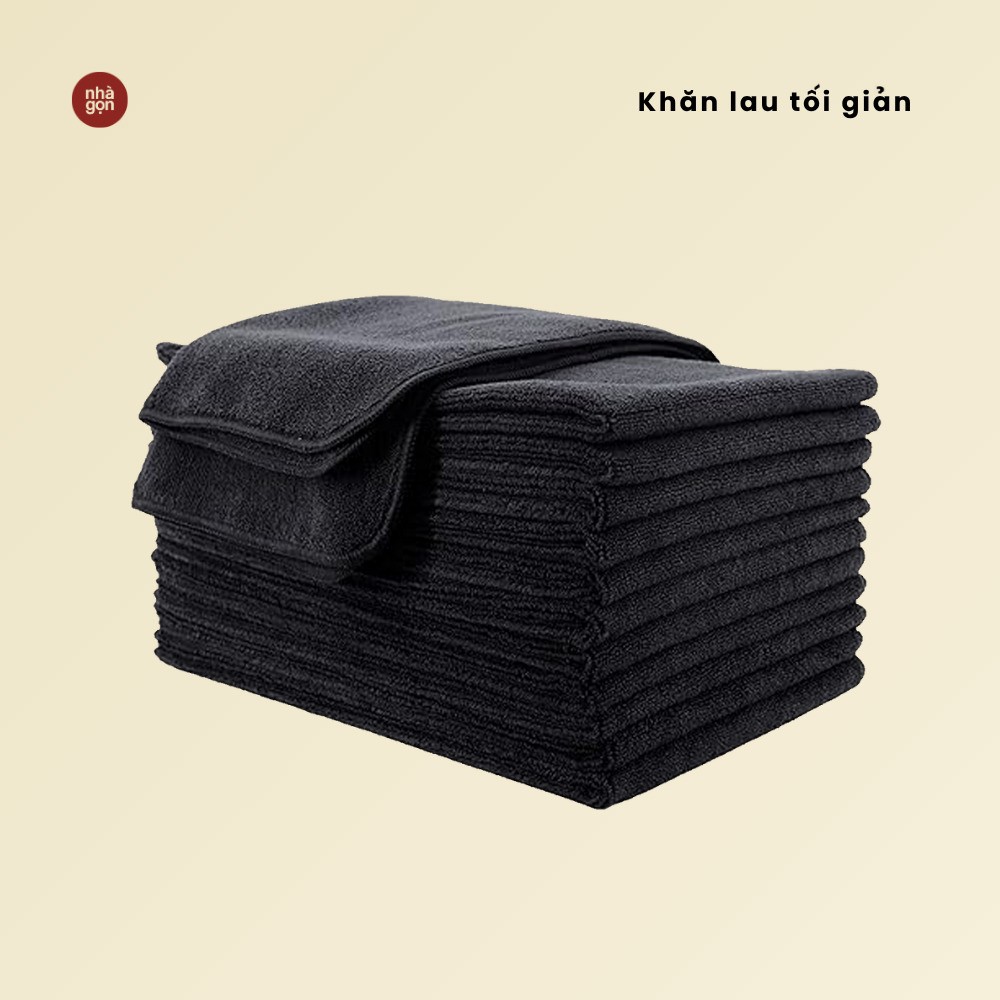 Khăn lau tối giản - Đen
