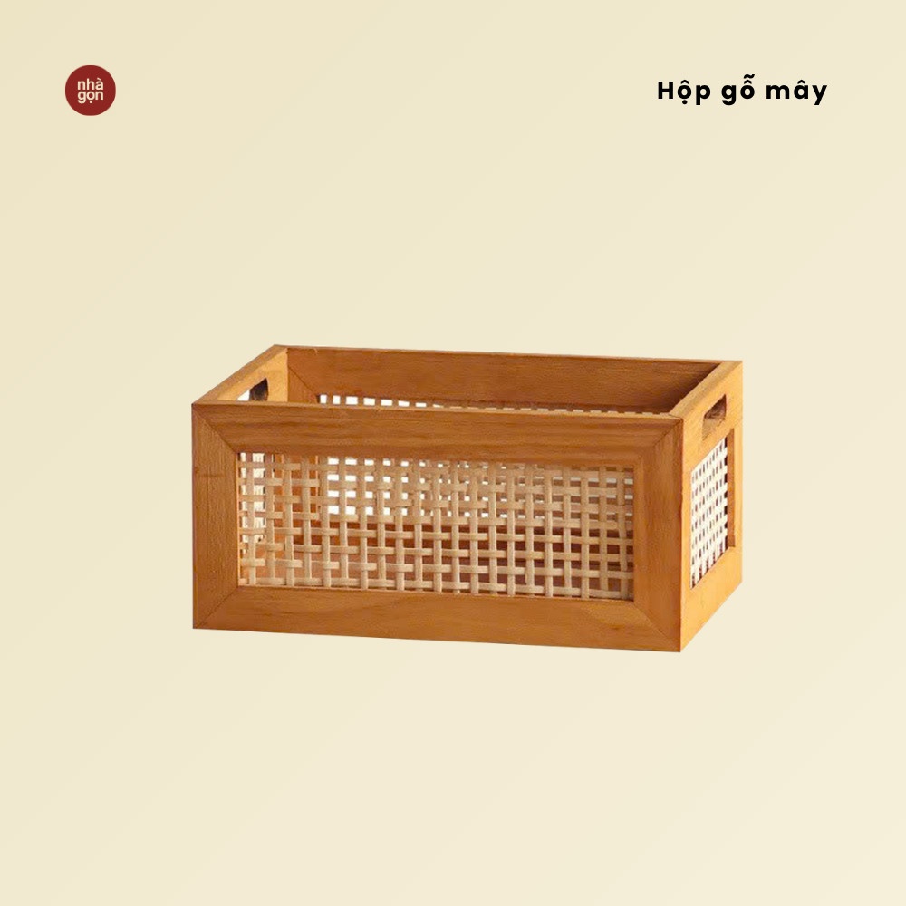 Hộp gỗ mây