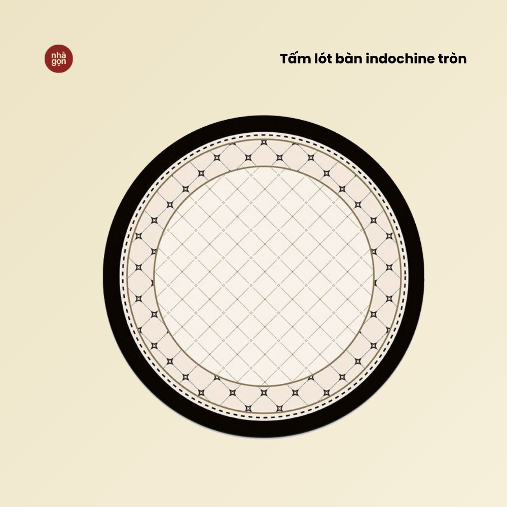 Tấm lót bàn Retro tròn