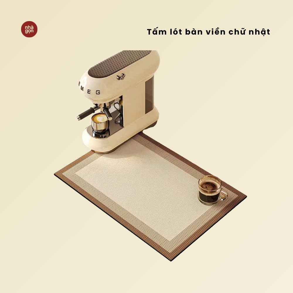 Tấm lót bàn viền chữ nhật