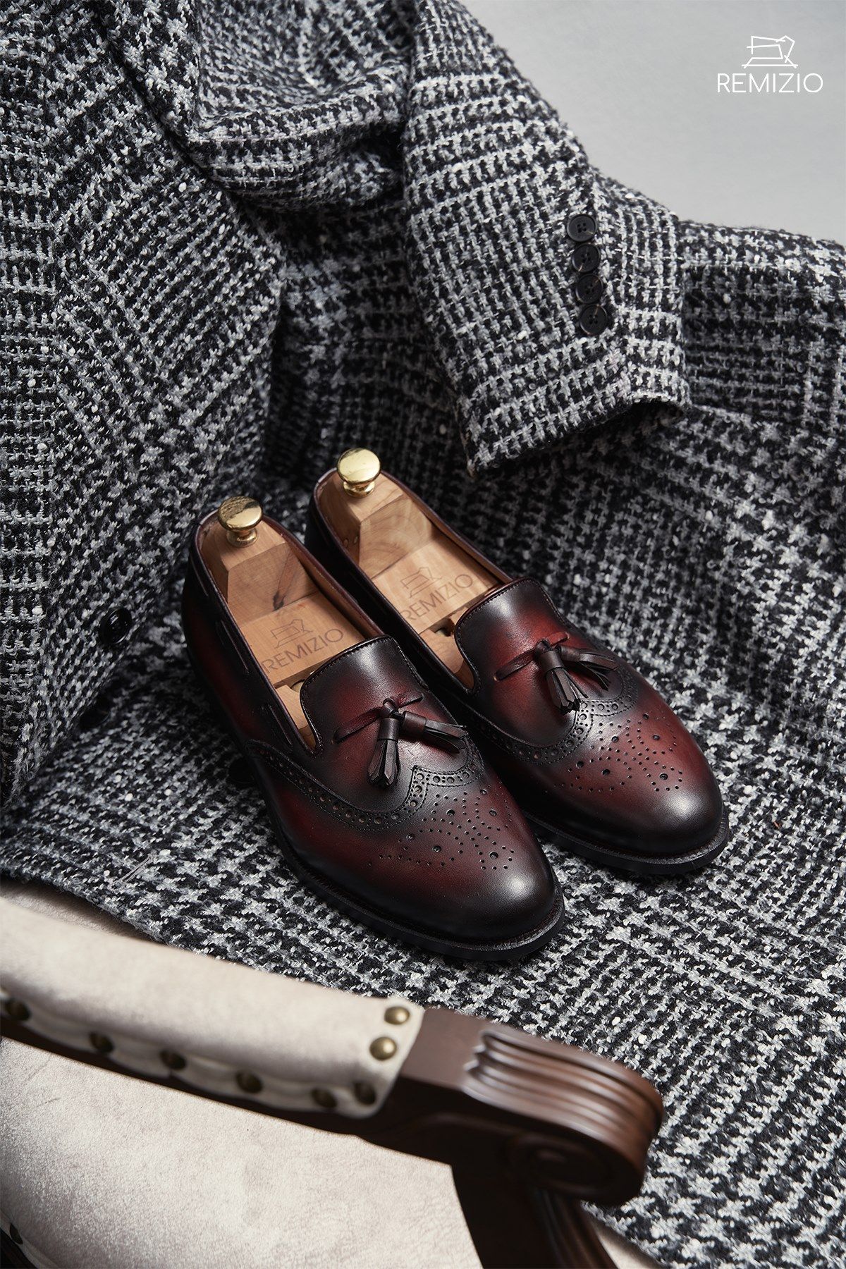 Giày Loafer chuông Đỏ Cao Cấp RMZ-02RE