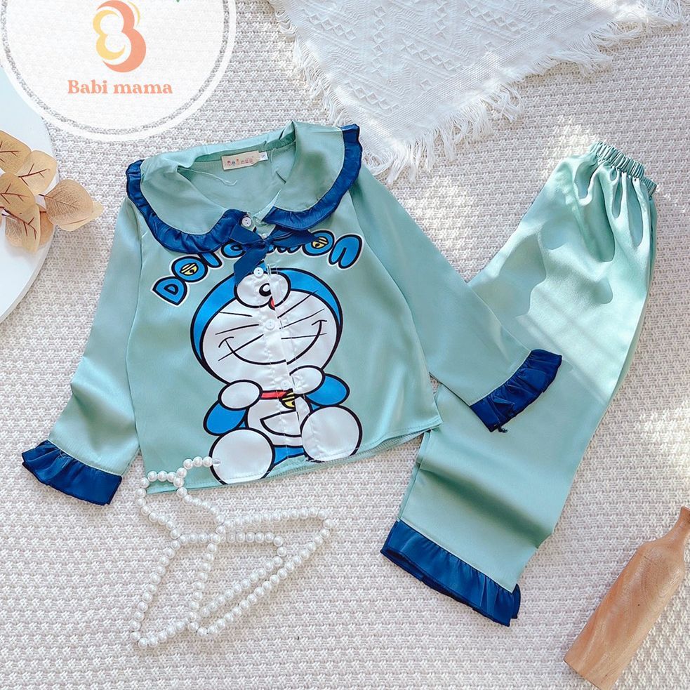 set Bộ đùi họa tiết ngộ nghĩnh in DOREMON chất cotton mát mịn, bộ nữ mặc