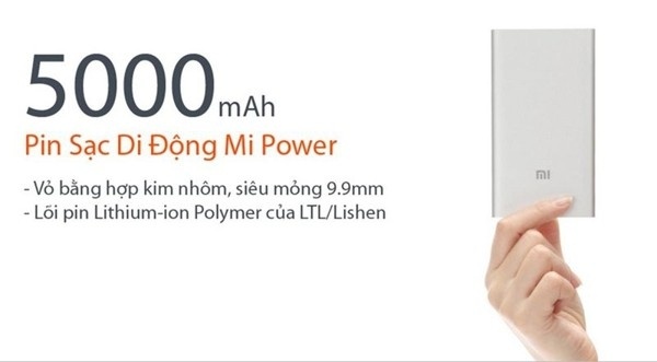 PSPD 01 - XIAOMI 5000mAh IN ẤN LOGO THEO YÊU CẦU