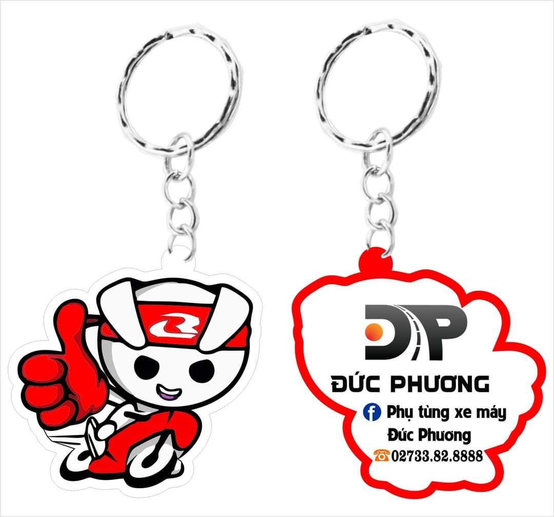 DMK 21 - Móc khóa nhựa in ấn logo theo yêu cầu