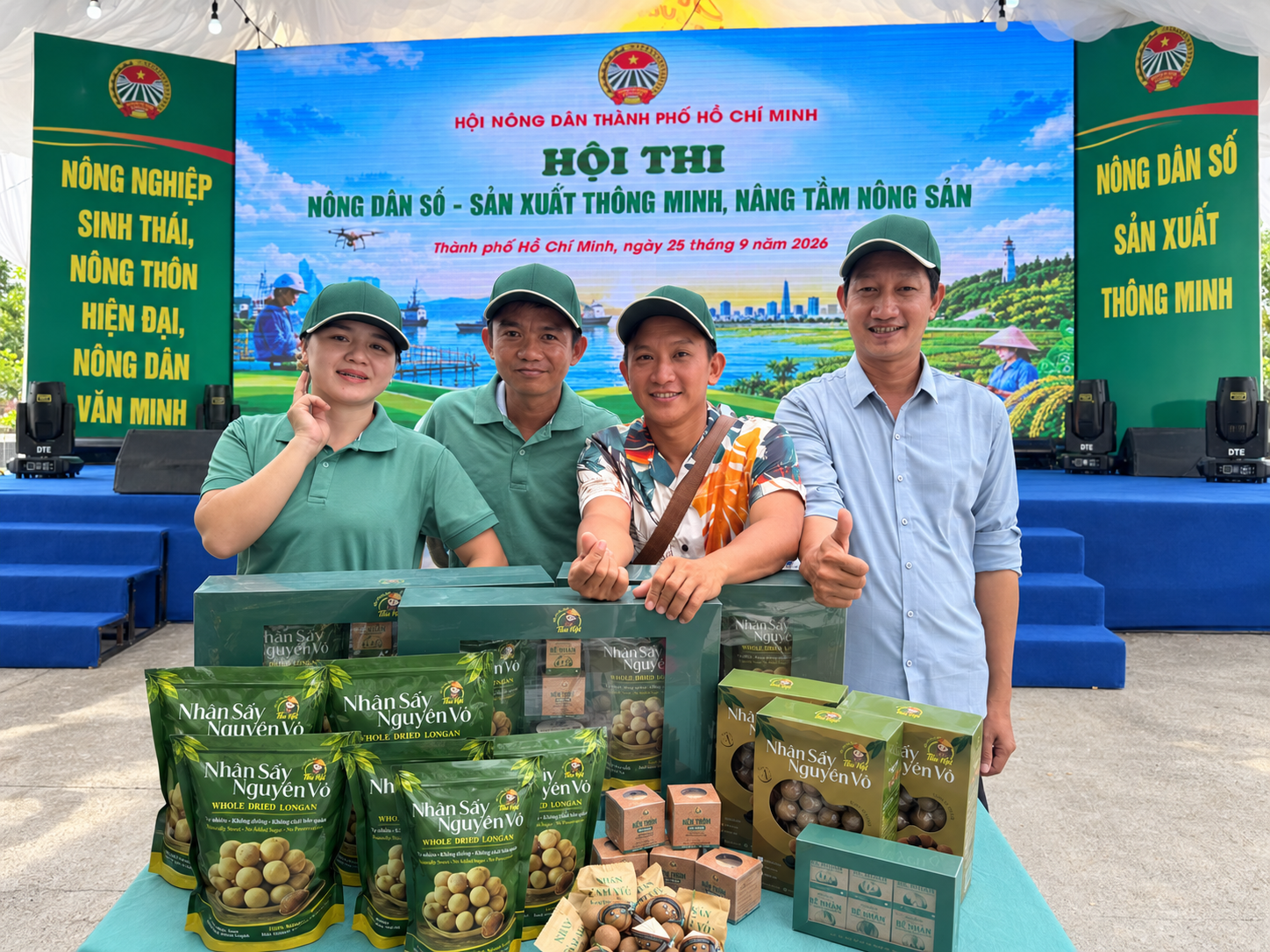 Nhãn sấy Thu Hợi góp mặt tại chương trình “Nông dân số 2026” ở Bình Châu