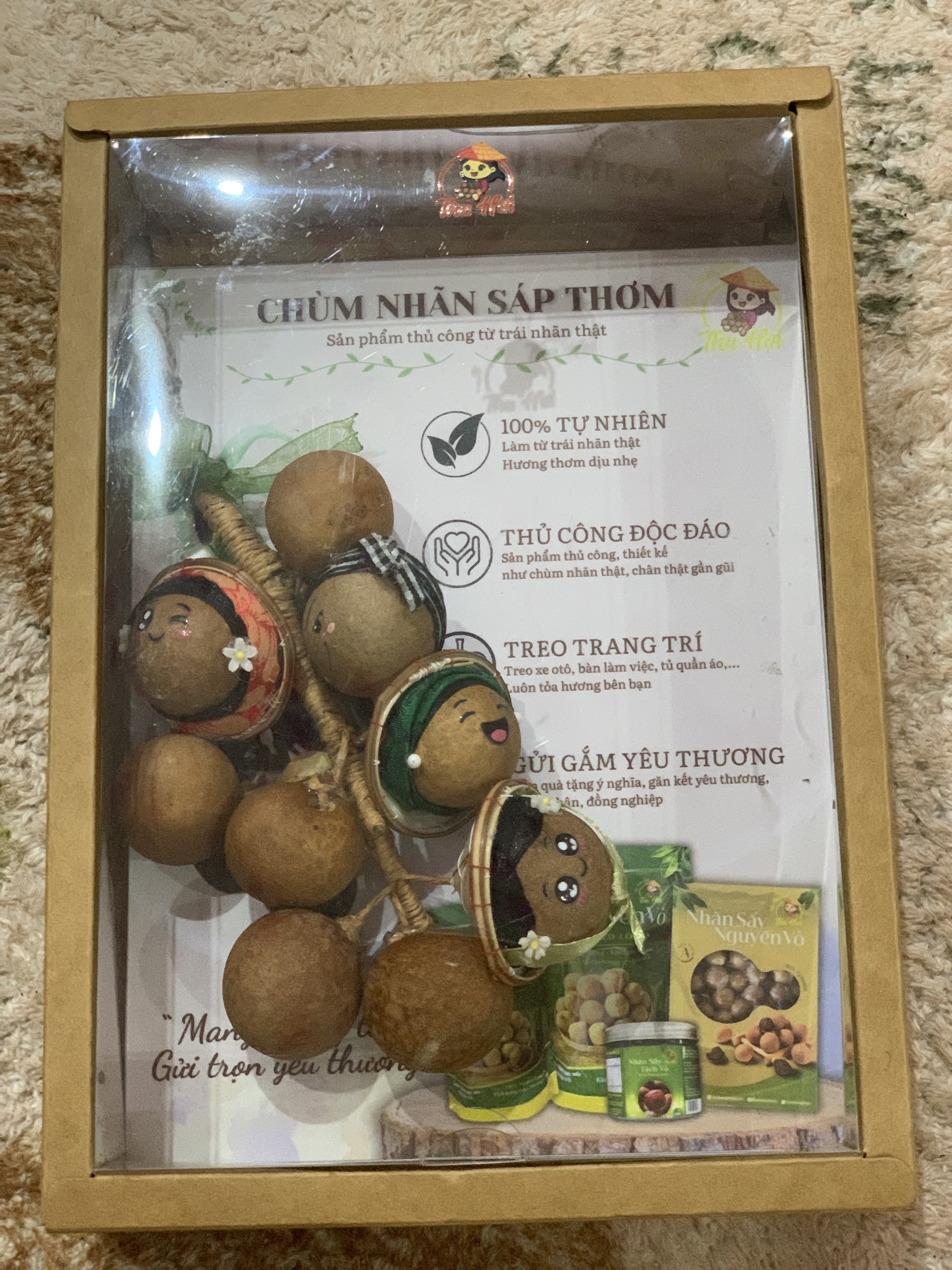 Chùm nhãn thơm - Thủ công từ trái Nhãn thật.