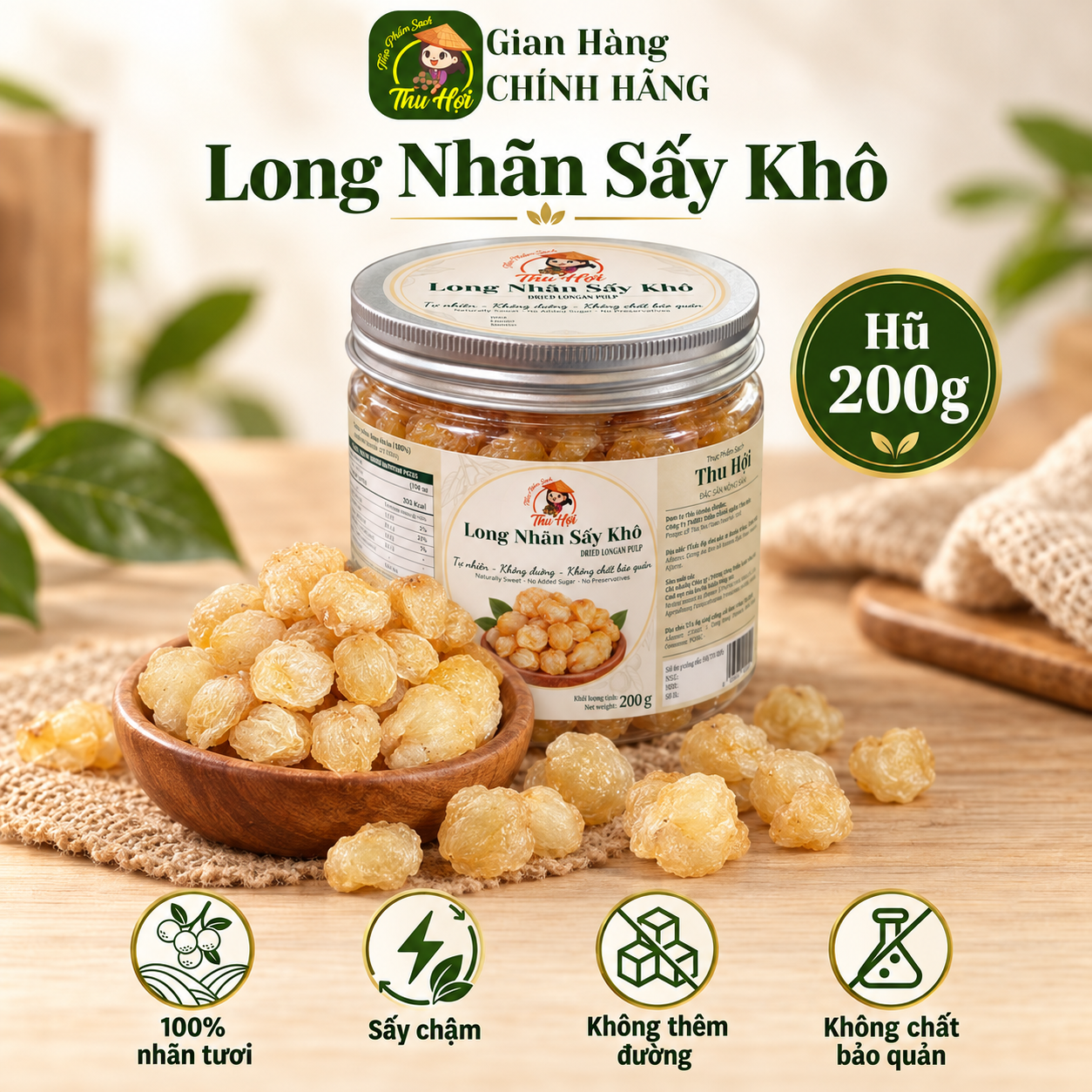 Long Nhãn Sấy Khô