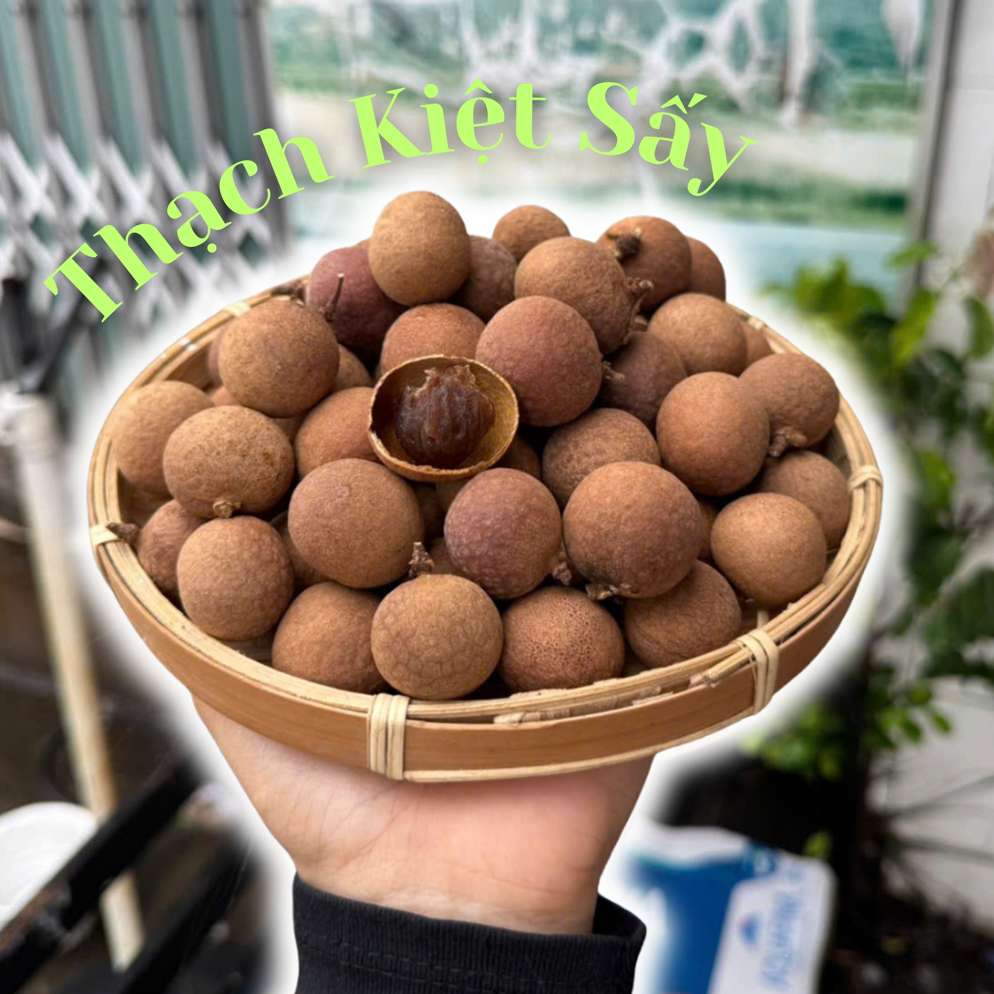 NHÃN THẠCH KIỆT SẤY NGUYÊN VỎ TÚI 500G - TKS