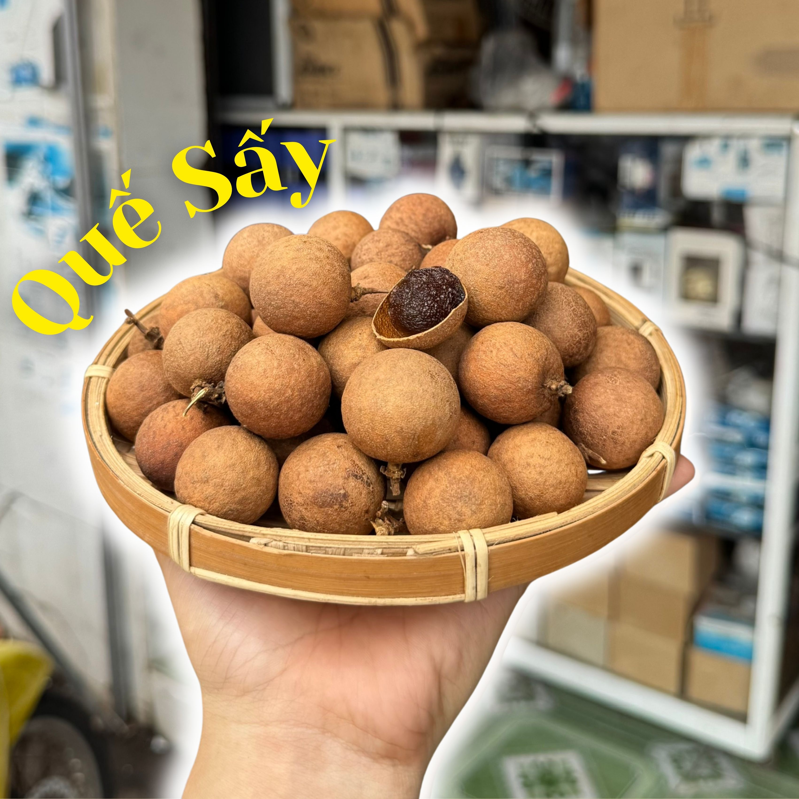 Nhãn Quế Sấy Nguyên Vỏ Túi 500g - TQS