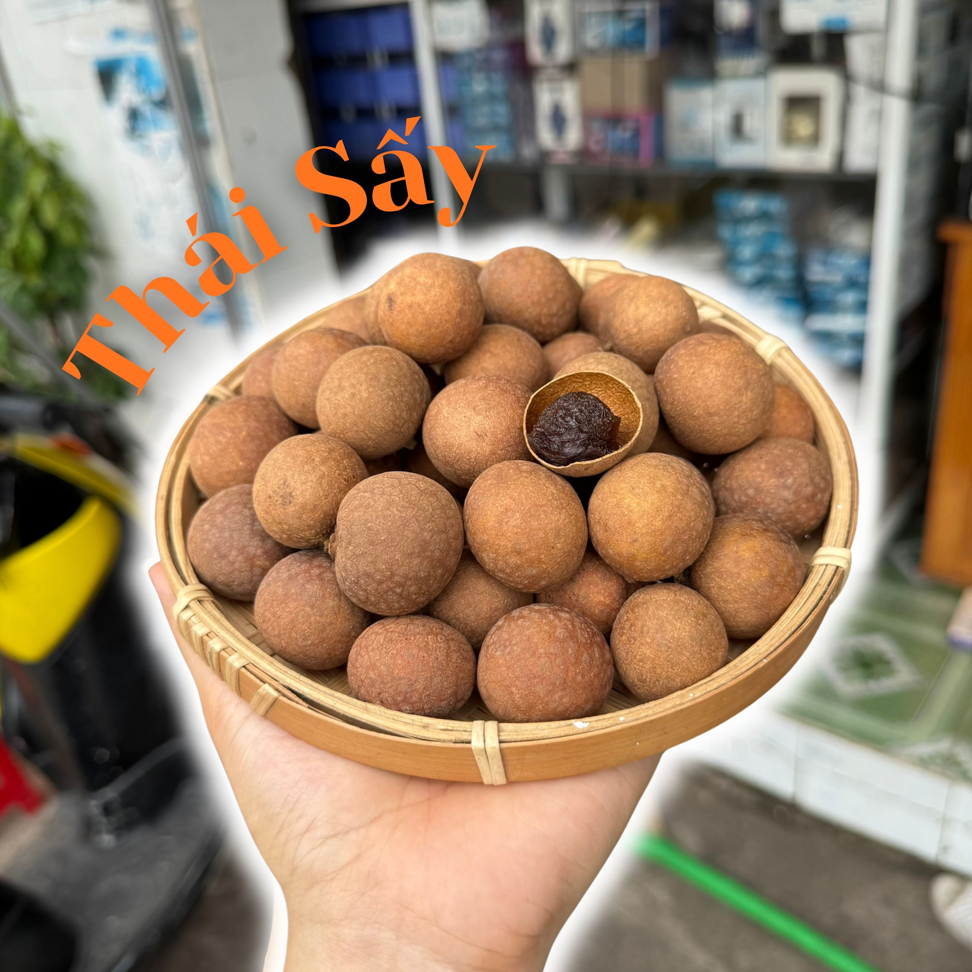 Nhãn Thái Sấy Nguyên Vỏ Túi 300g - TTS