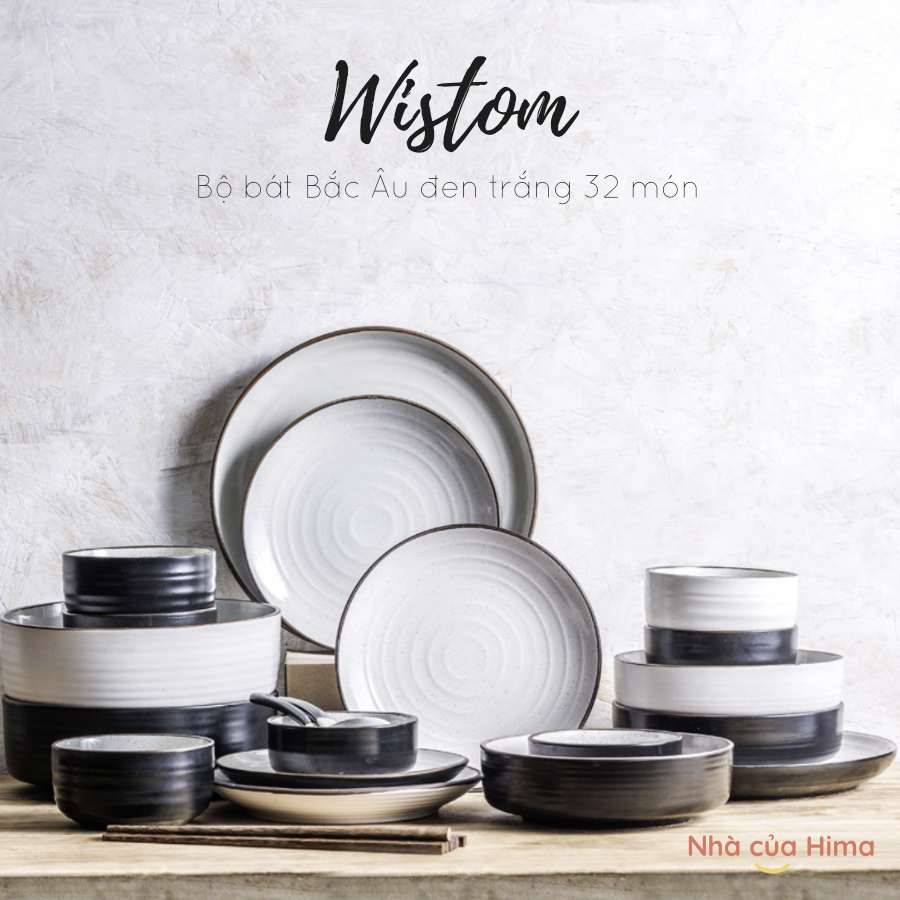 Bộ bát Bắc Âu Wistom 32 món