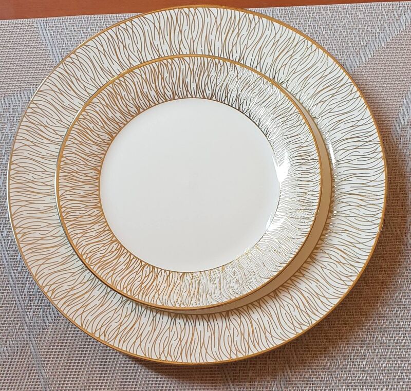 Đĩa họa tiết vân Sz 10 đk 25.5cm
