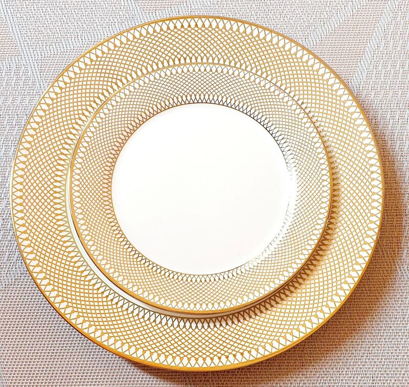 Đĩa họa tiết đan Sz 10 đk 25.5cm