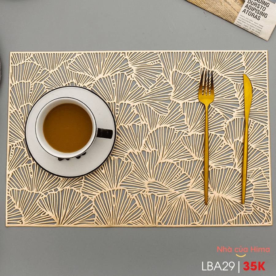 Lót bàn ăn hình chữ nhật 30*45cm LBA29