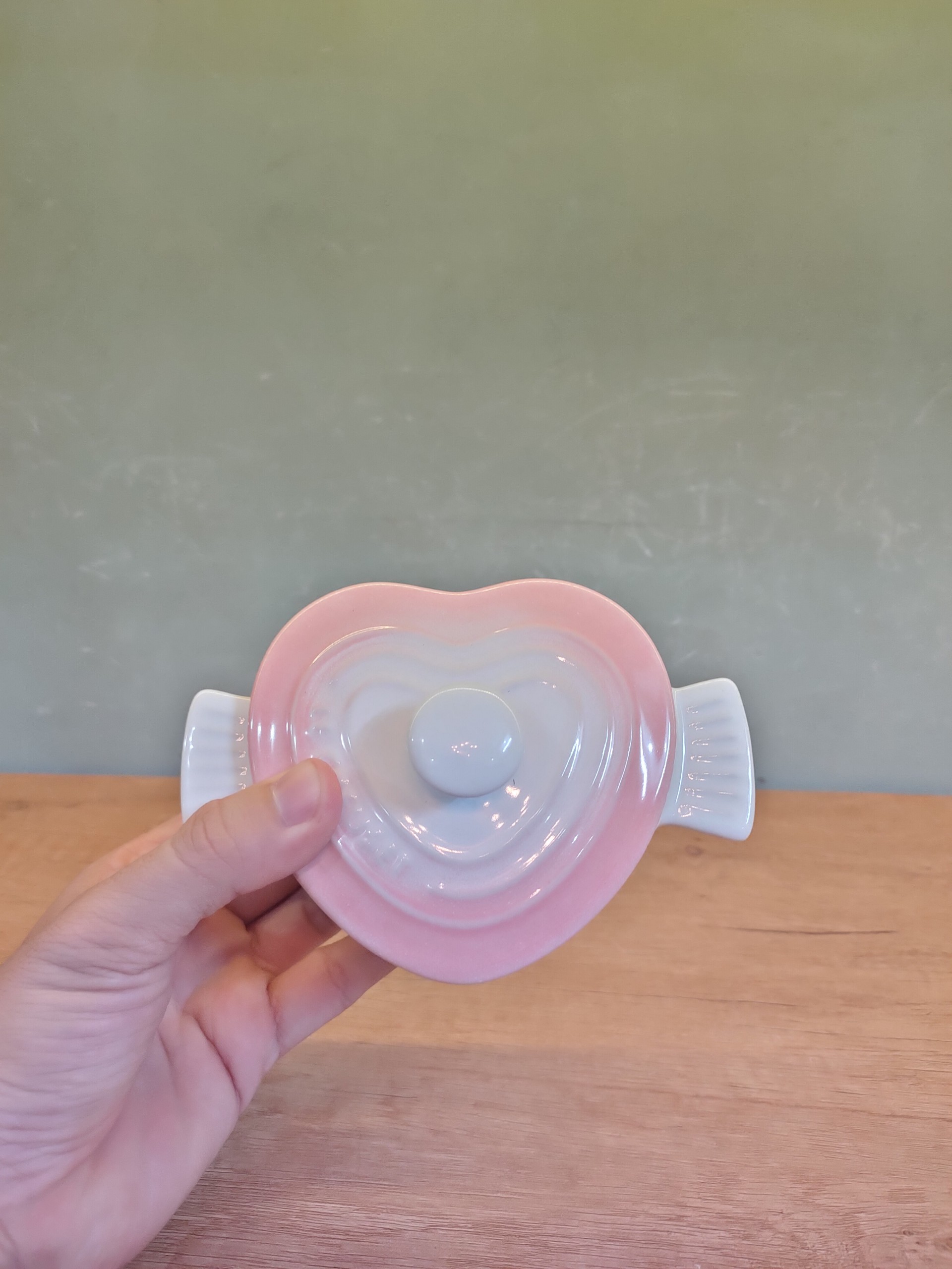 Hũ sứ trái tim mini LC nội địa - màu hồng - LC270