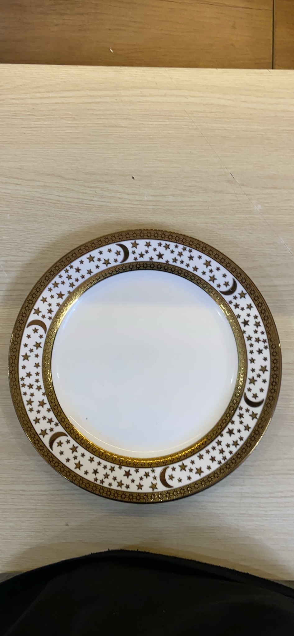 Đĩa họa tiết mặt trăng và các vì sao đk 25.5cm