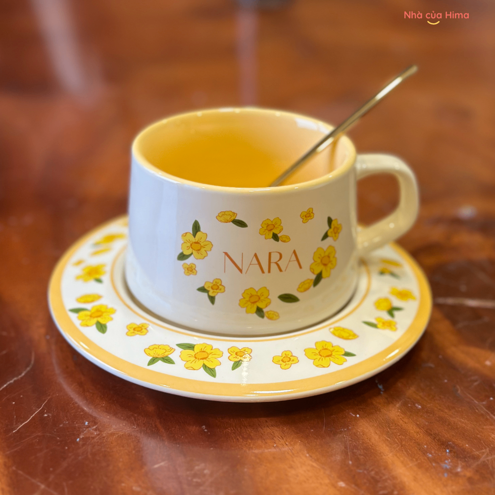 Cốc cafe vintage Norway vàng NW3