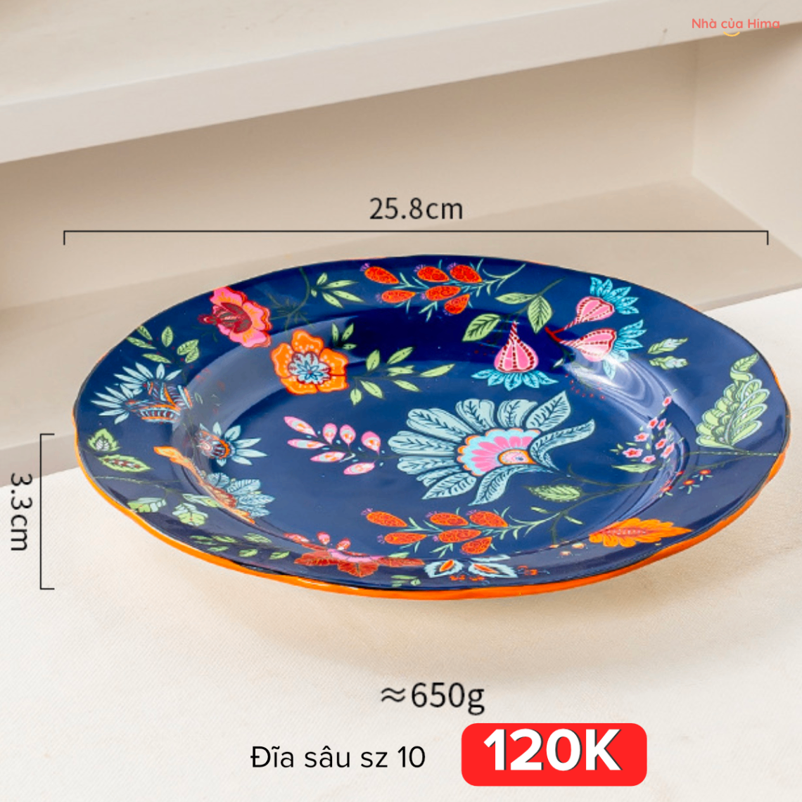 Đĩa sâu sz 10 hoa nở mùa xuân