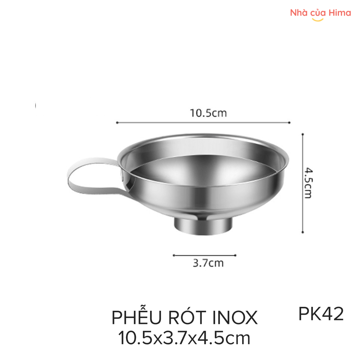 Phễu rót inox miệng nhỏ 10.5x3.7x4.5cm