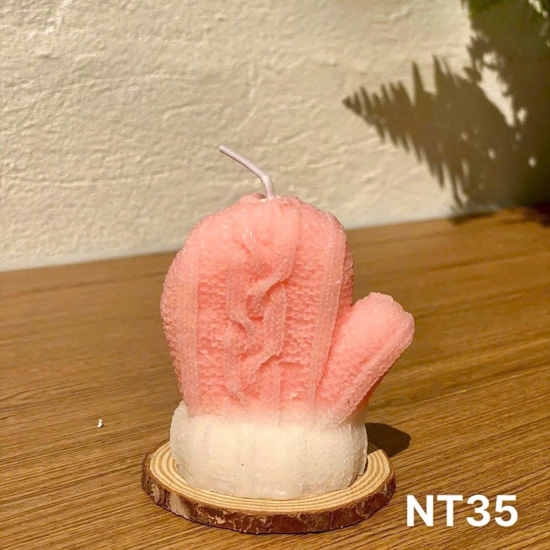 Nến thơm găng tay hồng NT35