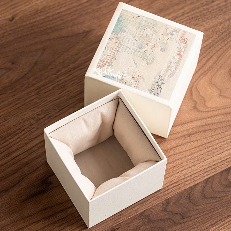 Hộp quà đẹp đựng hũ trà 11x11cm