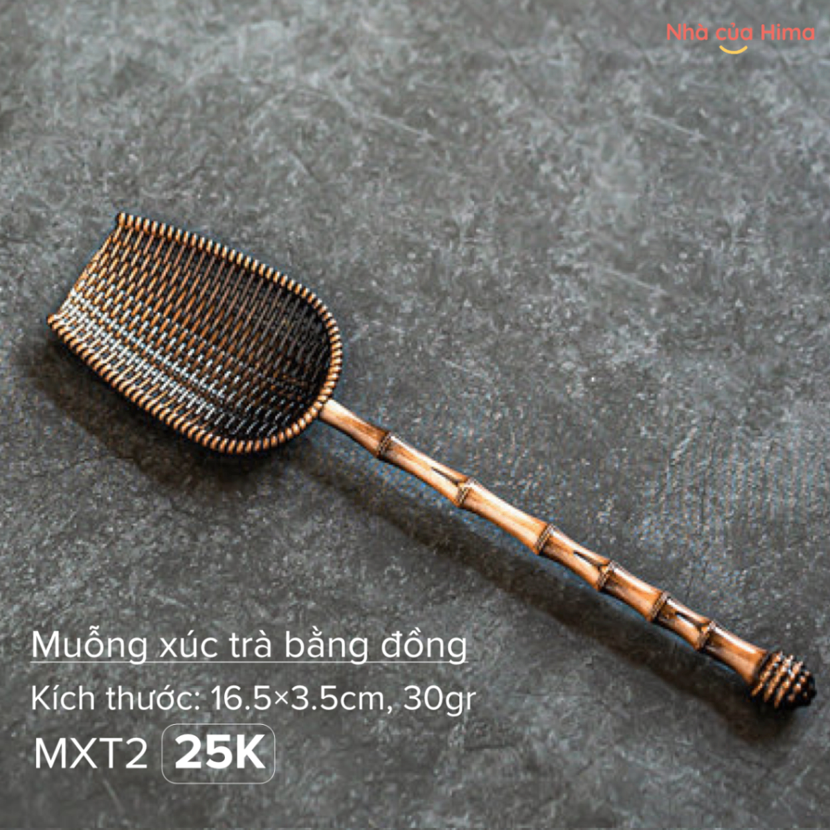 Muỗng xúc trà bằng đồng MXT2