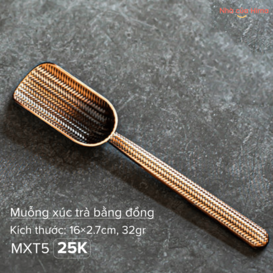 Muỗng xúc trà bằng đồng MXT5