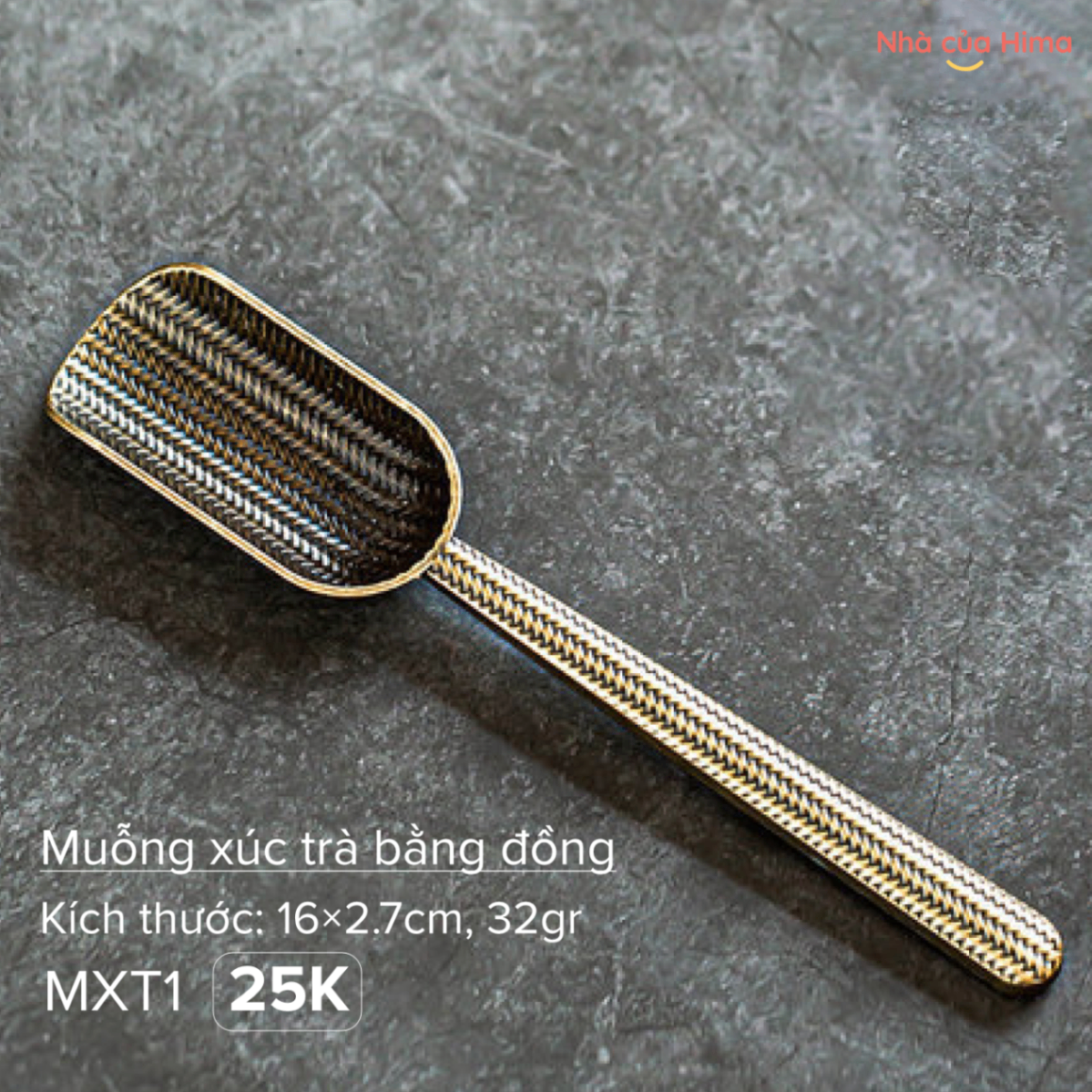 Muỗng xúc trà bằng đồng MXT1