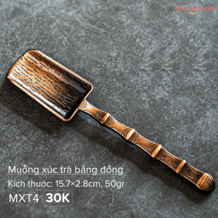 Muỗng xúc trà bằng đồng MXT4