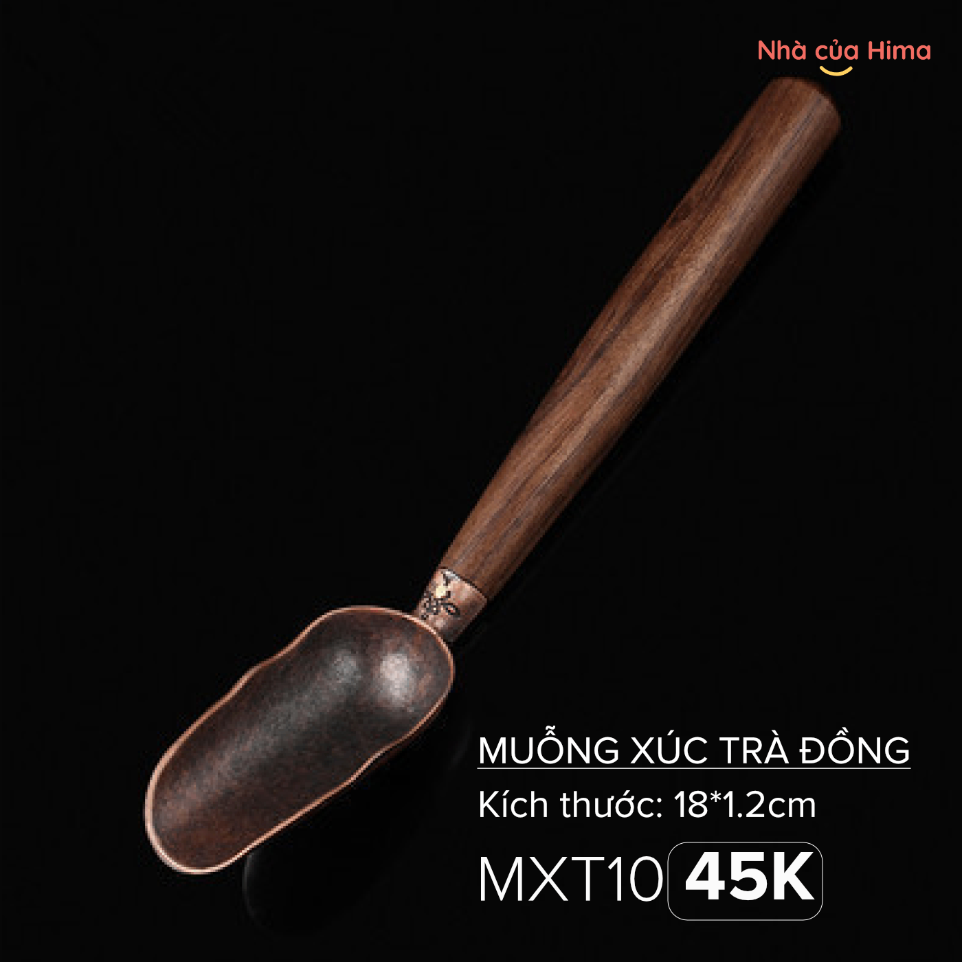 Muỗng xúc trà bằng đồng MXT10