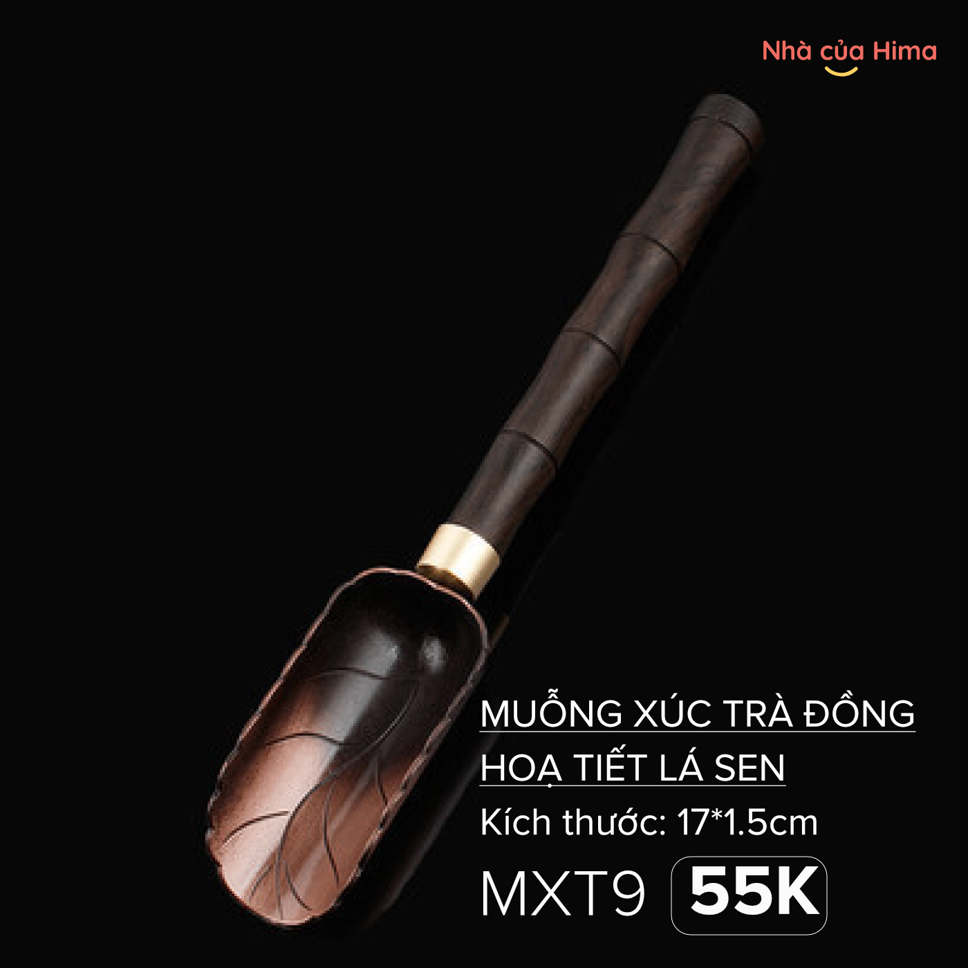 Muỗng xúc trà bằng đồng MXT9