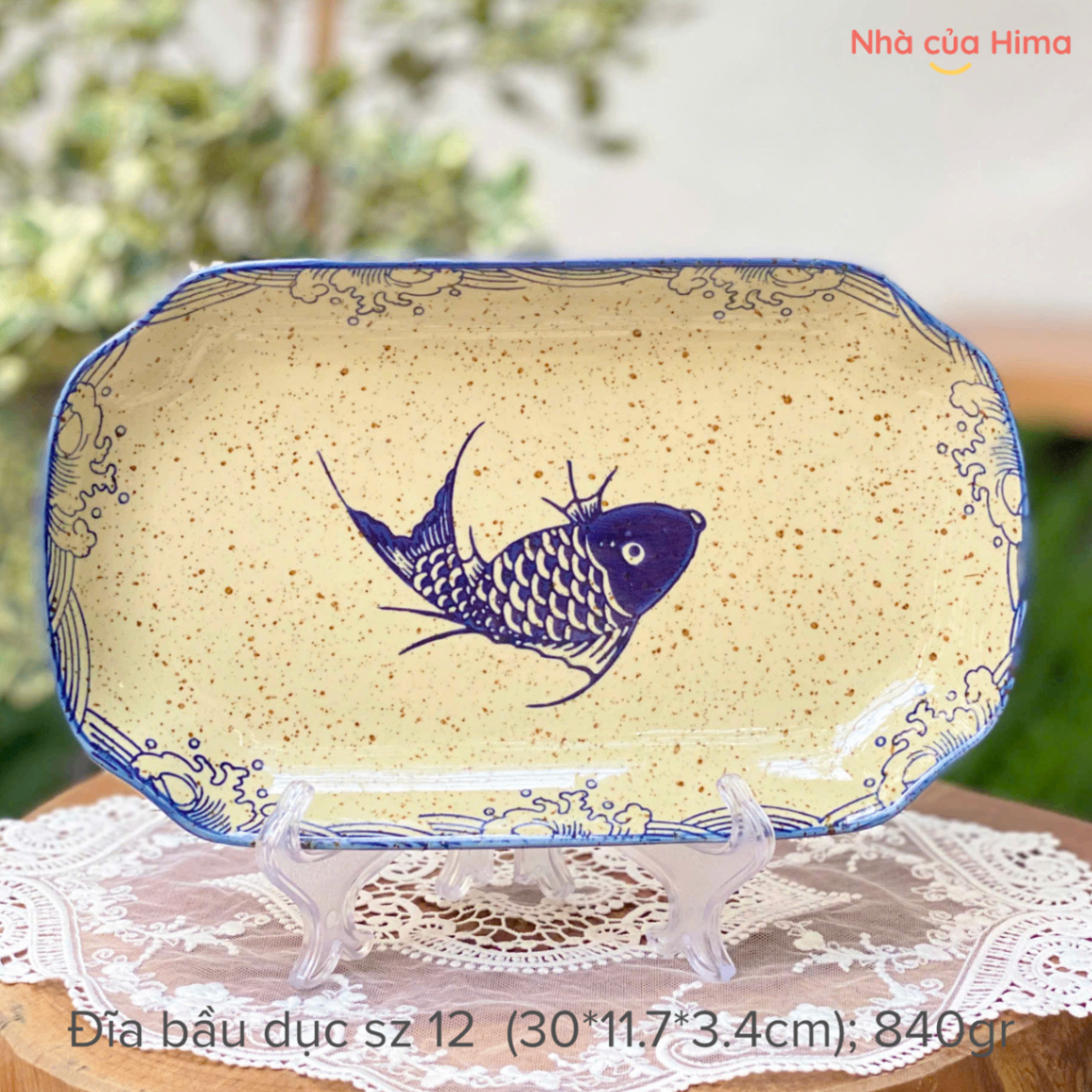 Đĩa bầu dục cá chép sz 12